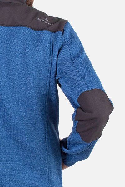 Bluza męska rozpinana polarowa BERGSON HELICON WP BLUE