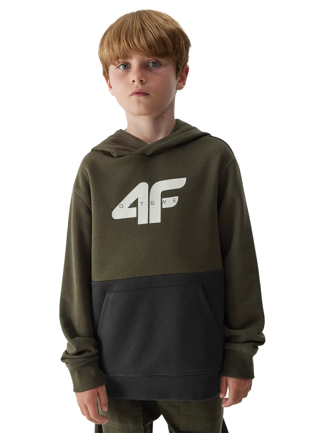 Bluza dziecięca z kapturem 4F 4FJAW23TSWSM628-43S