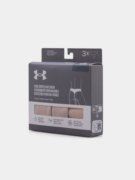 Majtki damskie stringi Under Armour 1383893-500 3-PAK