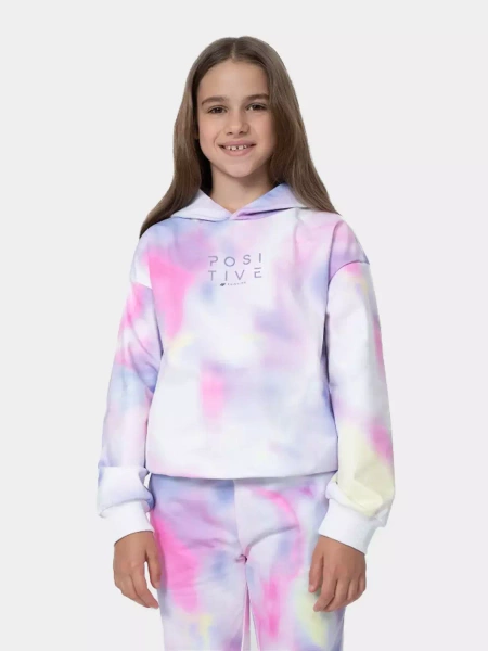 Bluza dziecięca z kapturem 4F 4FJSS23TSWSF275-91A