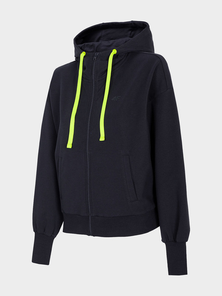 Bluza damska z kapturem rozpinana 4F H4L21-BLD015-31S