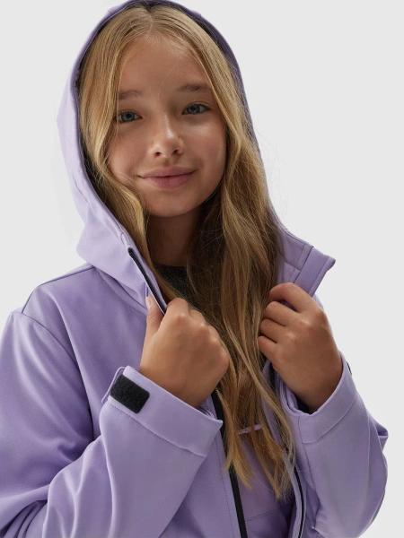 Kurtka dziecięca softshell  4F 4FJAW23TSOFF153-52S