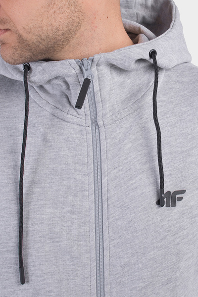 Bluza męska z kapturem rozpinana 4F NOSH4-BLM004-27M