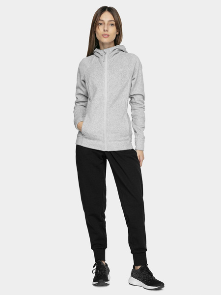 Bluza damska z kapturem rozpinana polarowa 4F NOSH4-PLD351-27M