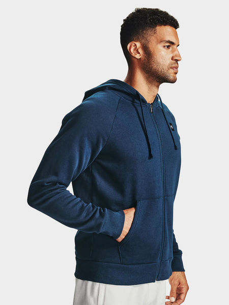 Bluza męska z kapturem rozpinana Under Armour RIVAL FLEECE 1357111-408