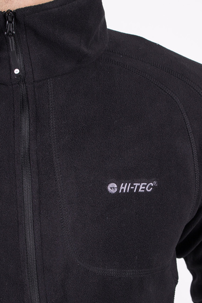 Bluza męska rozpinana polarowa HI-TEC CAMOLIN BLACK