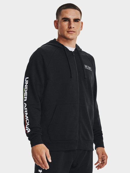 Bluza męska z kapturem rozpinana Under Armour Rival Fleece 1370344-001