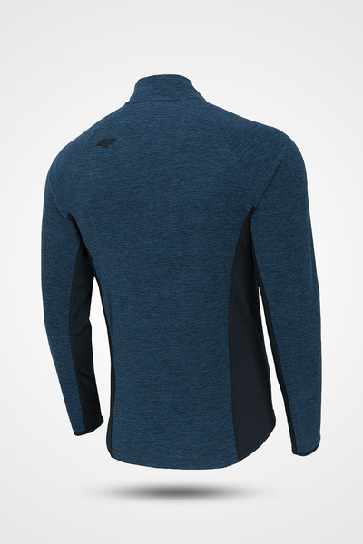 Bluza męska z kapturem rozpinana polarowa H4Z19-BIMP002-31M