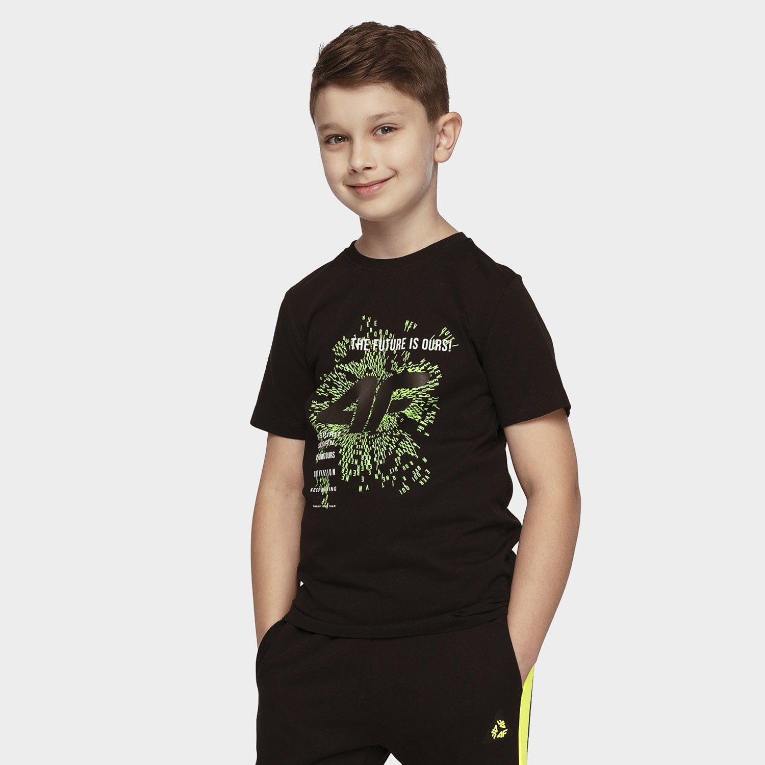 Koszulka dziecięca 4F HJL21-JTSM003-20S