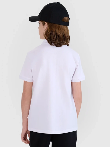 Koszulka dziecięca polo 4F 4FJWMM00TPTSU513-10S