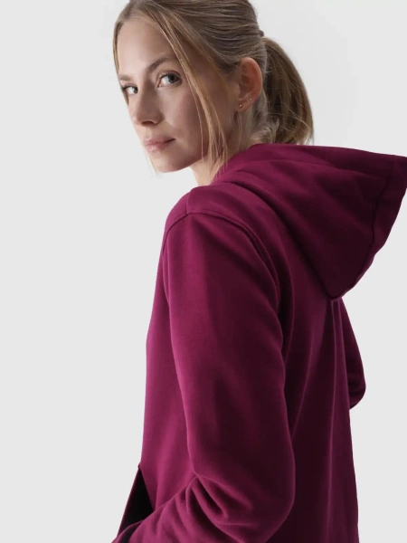 Bluza damska z kapturem rozpinana 4F 4FWMM00TSWSF1467-51S