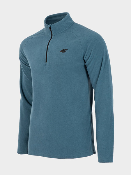 Bluza męska z kapturem rozpinana polarowa 4F H4Z21-BIMP030-34S