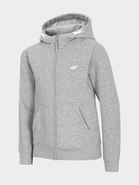 Bluza dziecięca z kapturem rozpinana 4F HJZ21-JBLD002A-27M