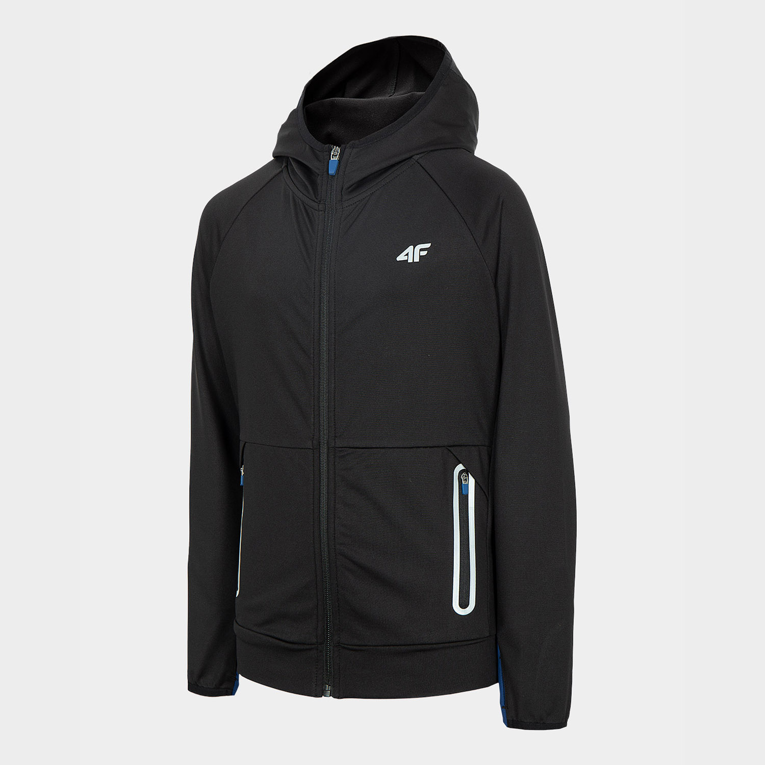 Bluza dziecięca z kapturem rozpinana 4F HJL21-JBLM005-21S