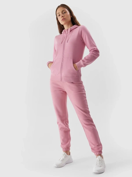 Bluza damska z kapturem rozpinana 4F 4FAW23TSWSF0730-56S 