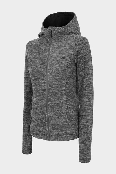Bluza damska z kapturem rozpinana polarowa 4F NOSH4-PLD002-24M