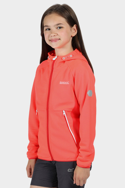 Bluza dziecięca z kapturem rozpinana polarowa REGATTA JENNING RKA297-5WS