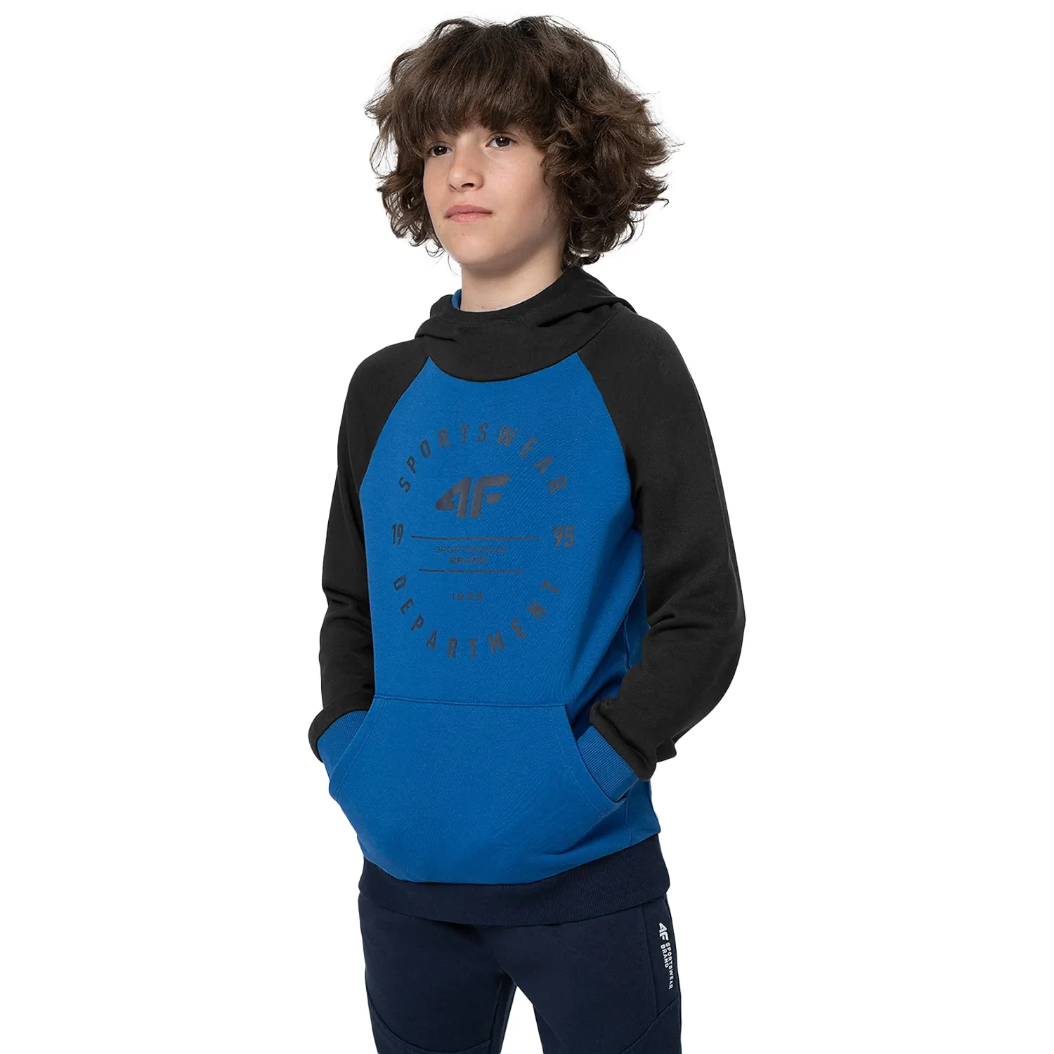 Bluza dziecięca z kapturem 4F 4FJSS23TSWSM221-36S