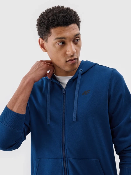 Bluza męska z kapturem rozpinana 4F 4FWMM00TSWSM1768-46S