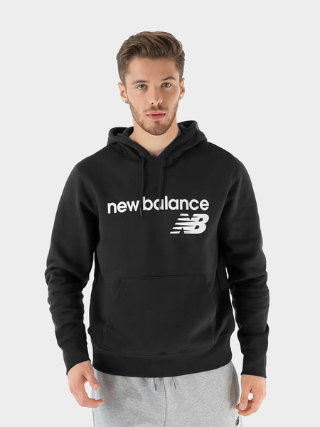 Bluza męska z kapturem NEW BALANCE MT03910-BK