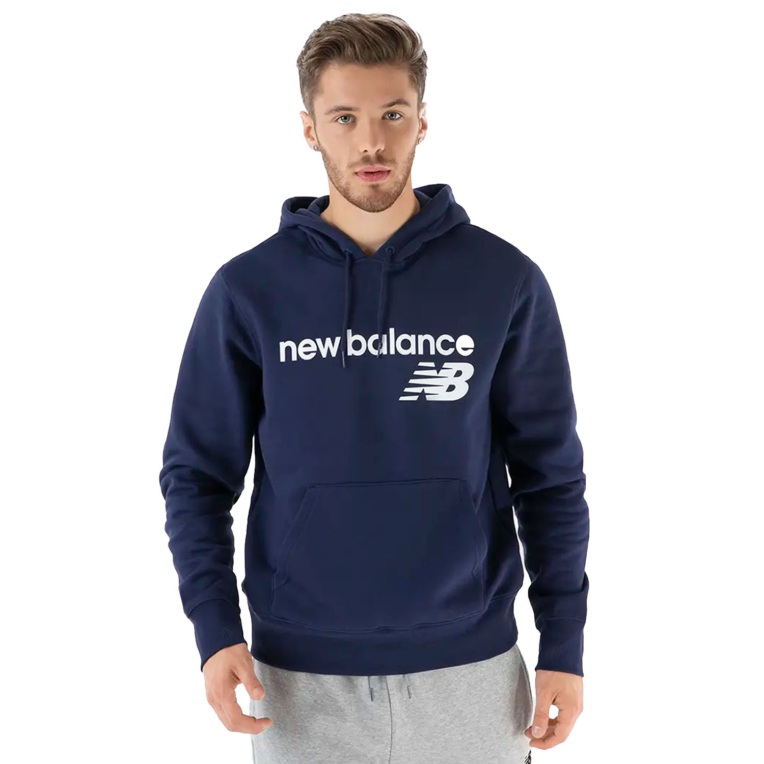 Bluza męska z kapturem NEW BALANCE MT03910-PGM