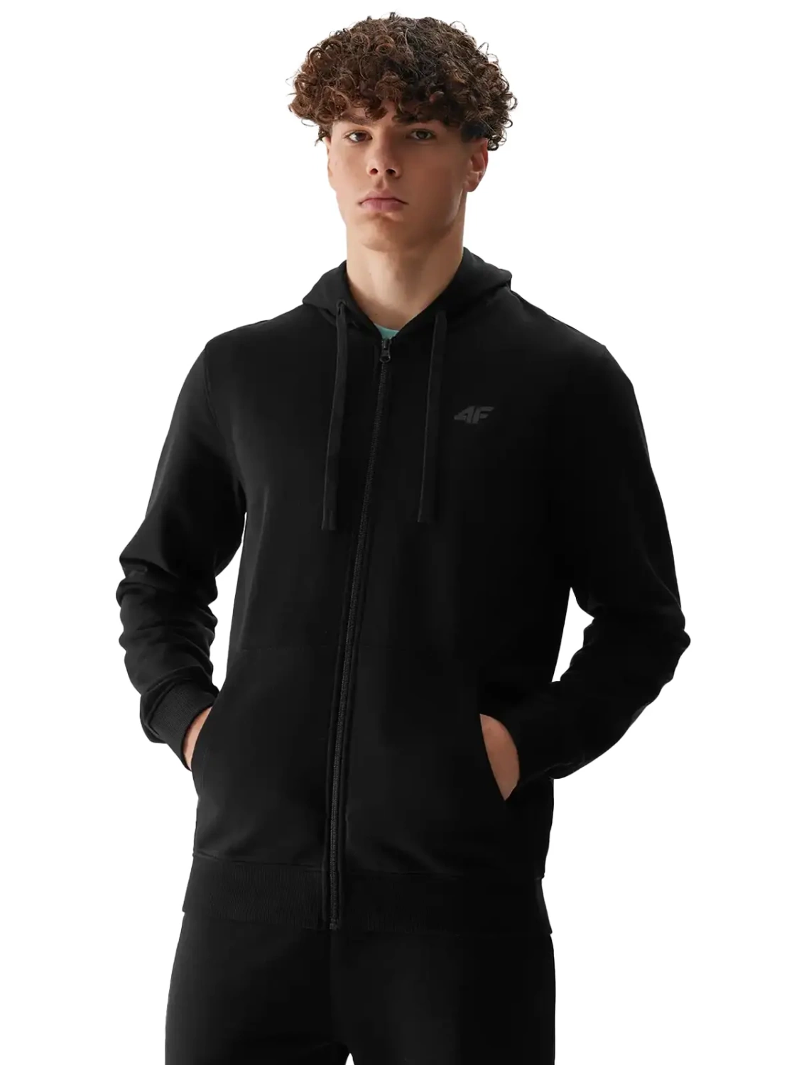 Bluza męska z kapturem rozpinana 4F 4FWSS24TSWSM0951-20S