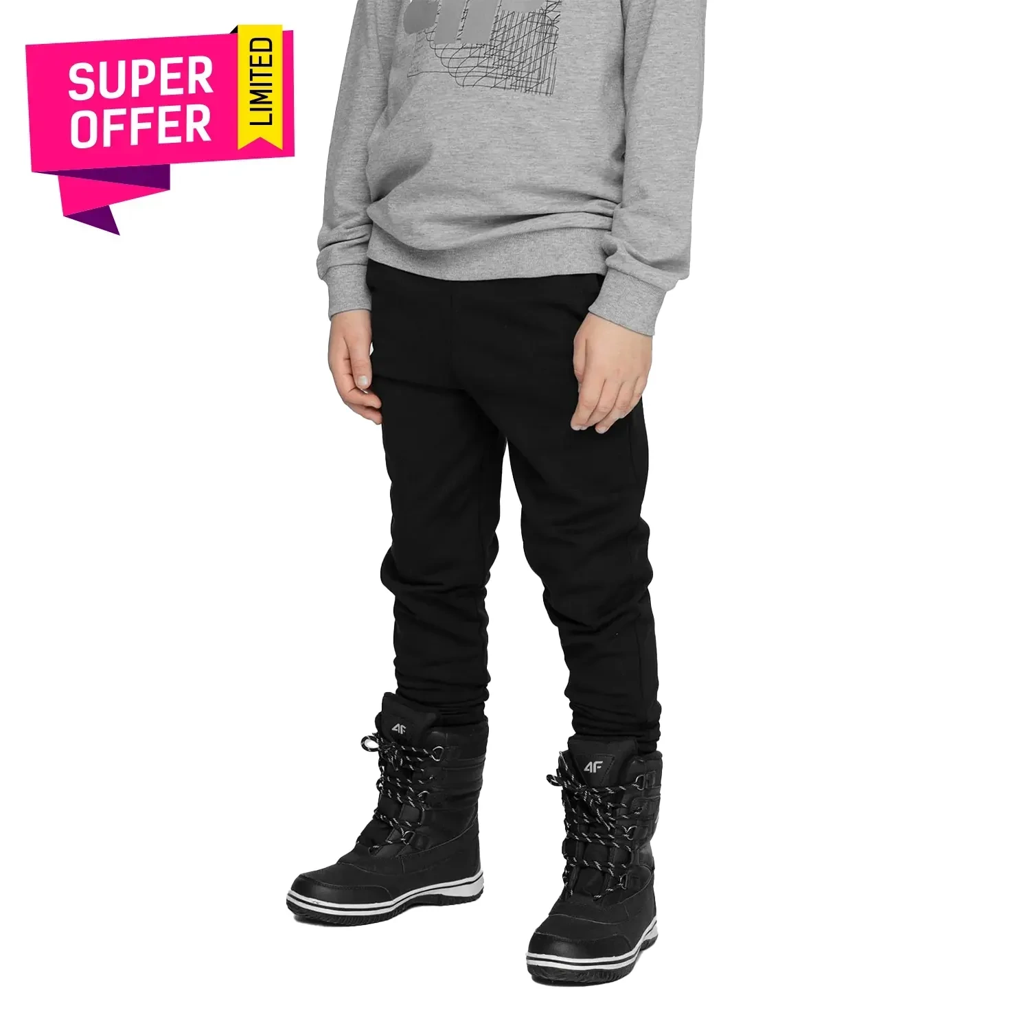 Spodnie dresowe dziecięce 4F 4FJAW22TTROM312-20S