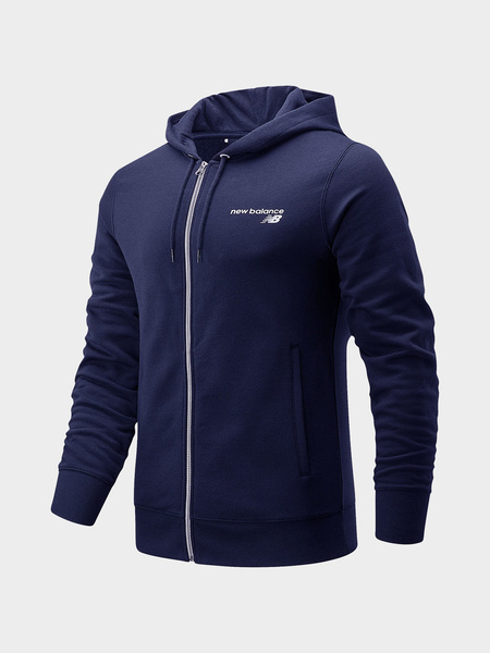 Bluza męska z kapturem rozpinana NEW BALANCE MJ03907-PGM