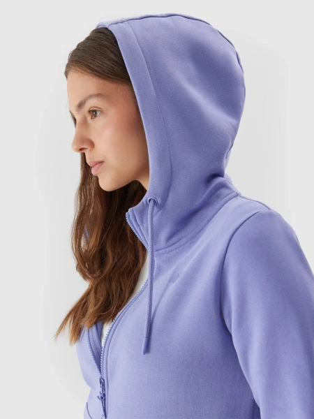 Bluza damska z kapturem rozpinana 4F 4FAW23TSWSF0730-32S 