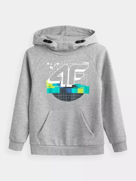 Bluza dziecięca z kapturem 4F 4FJAW22TSWSM498-27M