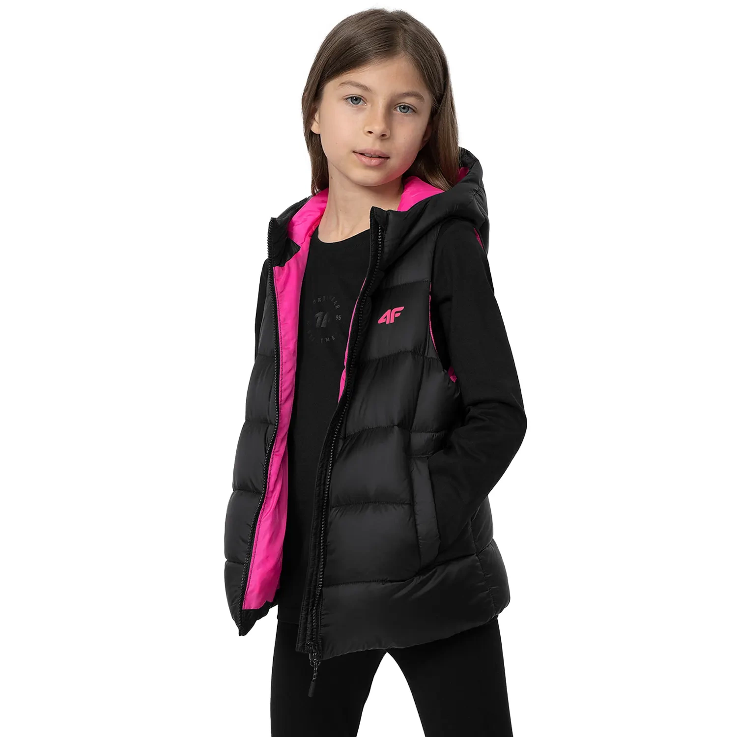 Kurtka dziecięca bezrękawnik 4F 4FJSS23TVJAF007-20S