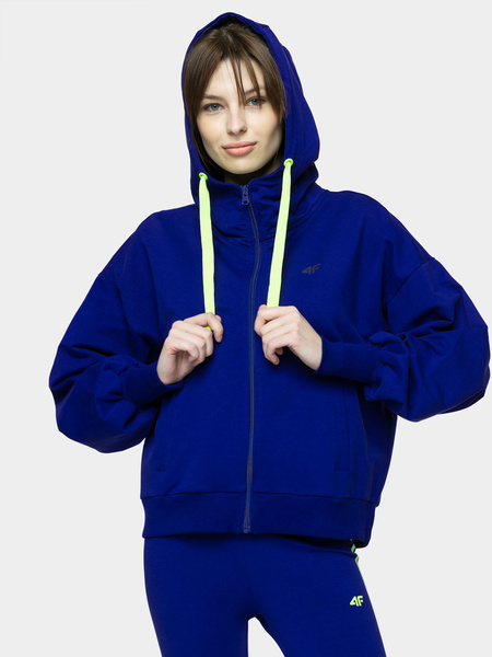 Bluza damska z kapturem rozpinana 4F H4L21-BLD015-36S