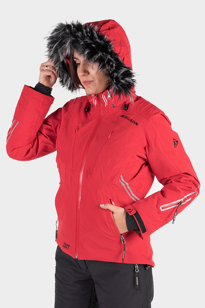 Kurtka damska BERGSON ICEBIRD STX RED BRG00038