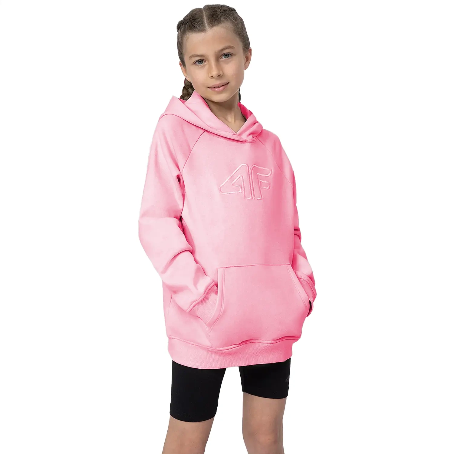 Bluza dziecięca z kapturem 4F 4FJSS23TSWSF217-56S