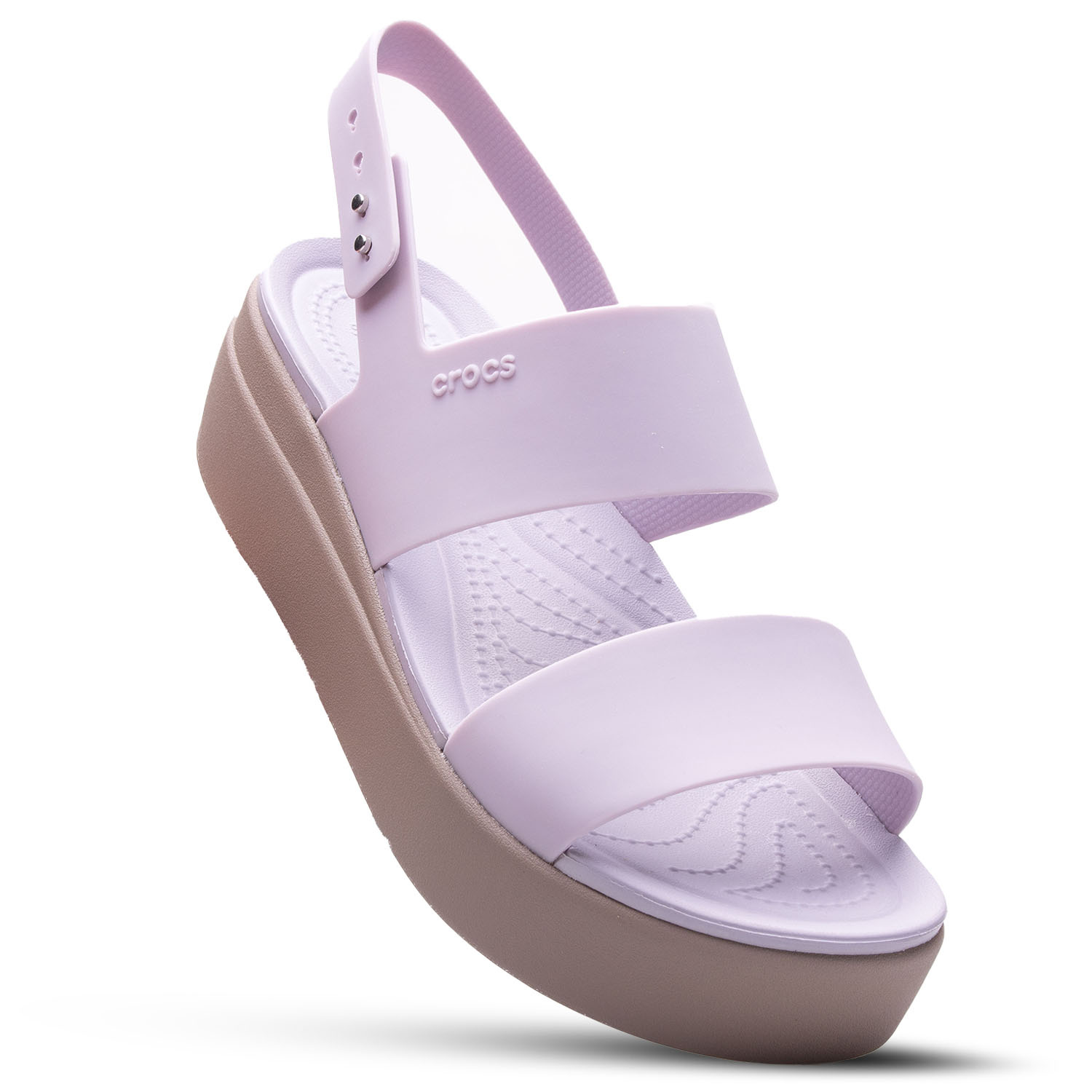Sandały damskie Crocs Brooklyn Low Wedge 206453-5PV