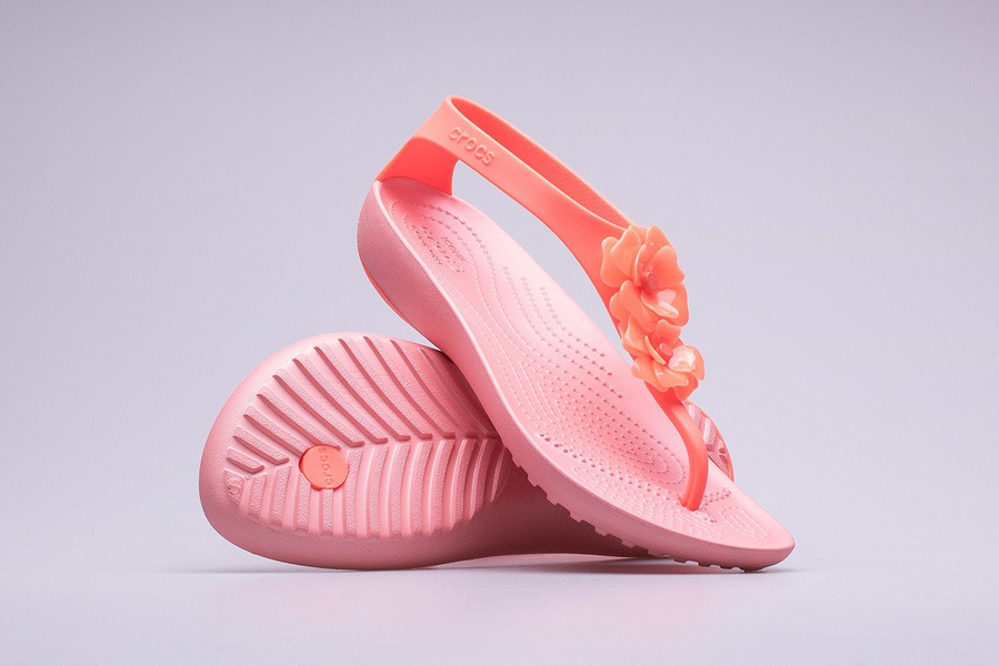 Sandały Crocs Serena Embellish Flip 205600-6PT