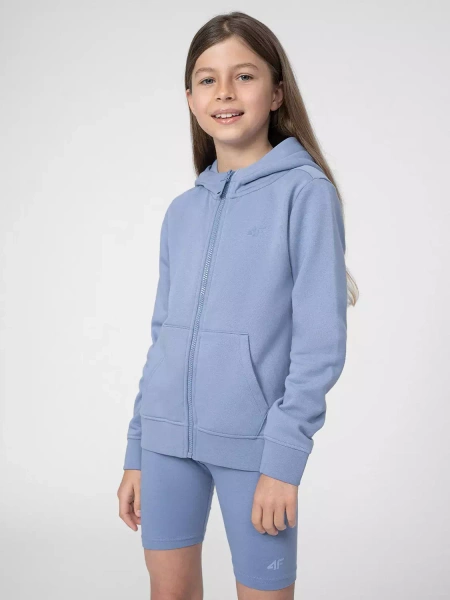 Bluza dziecięca z kapturem rozpinana 4F 4FJSS23TSWSF216-32S
