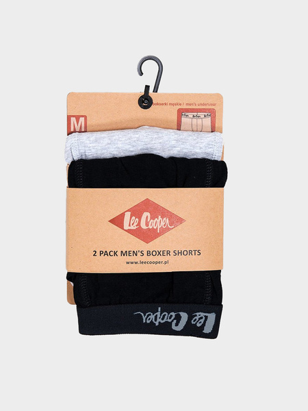 Bokserki męskie LEE COOPER 2-PACK 9505 GREY/BLACK 