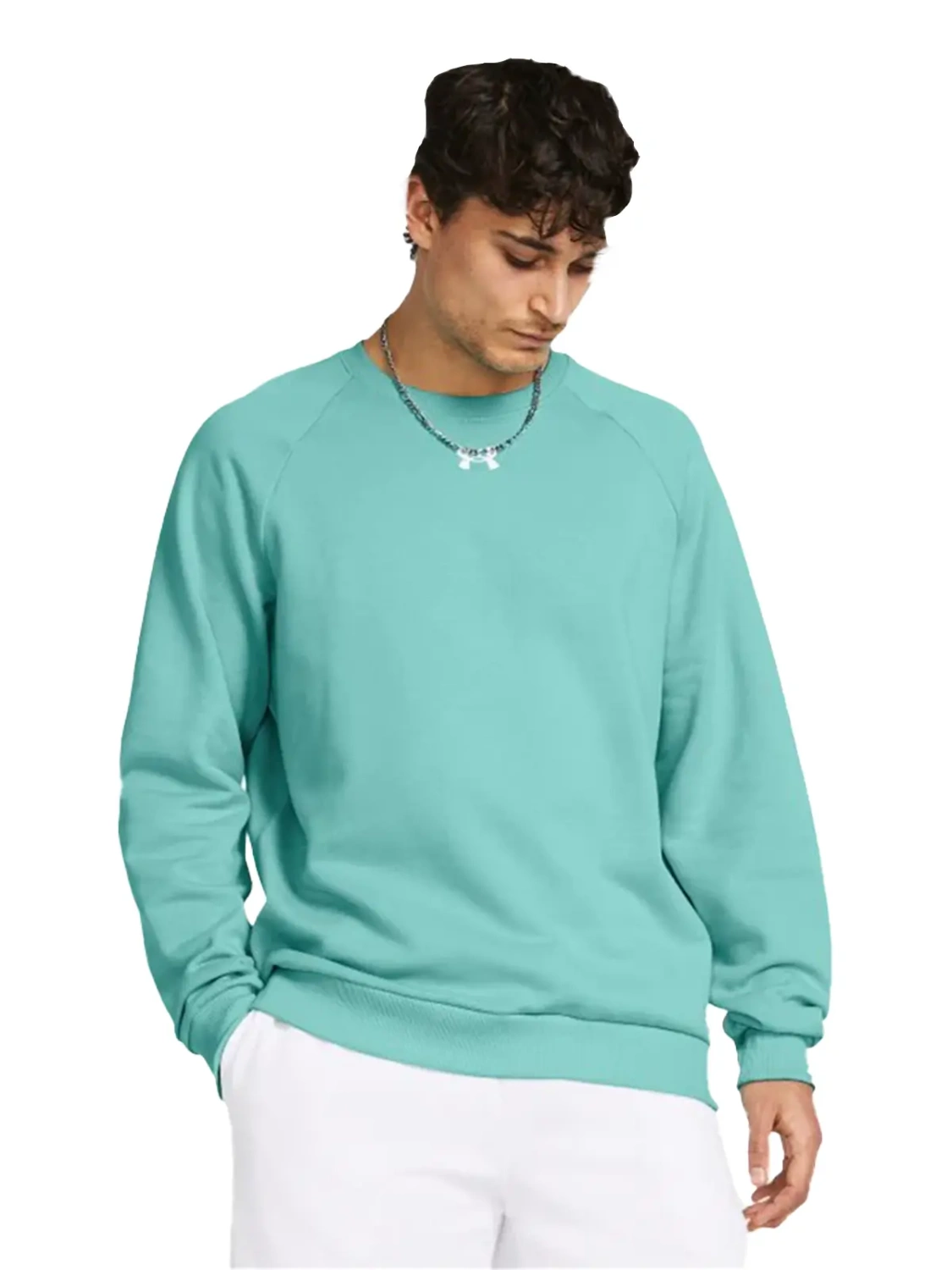 Bluza męska z kapturem Under Armour FLEECE CREW 1379755-482