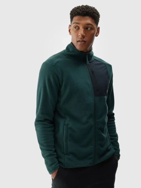 Bluza męska rozpinana polarowa 4F 4FWAW24TFLEM250-40S
