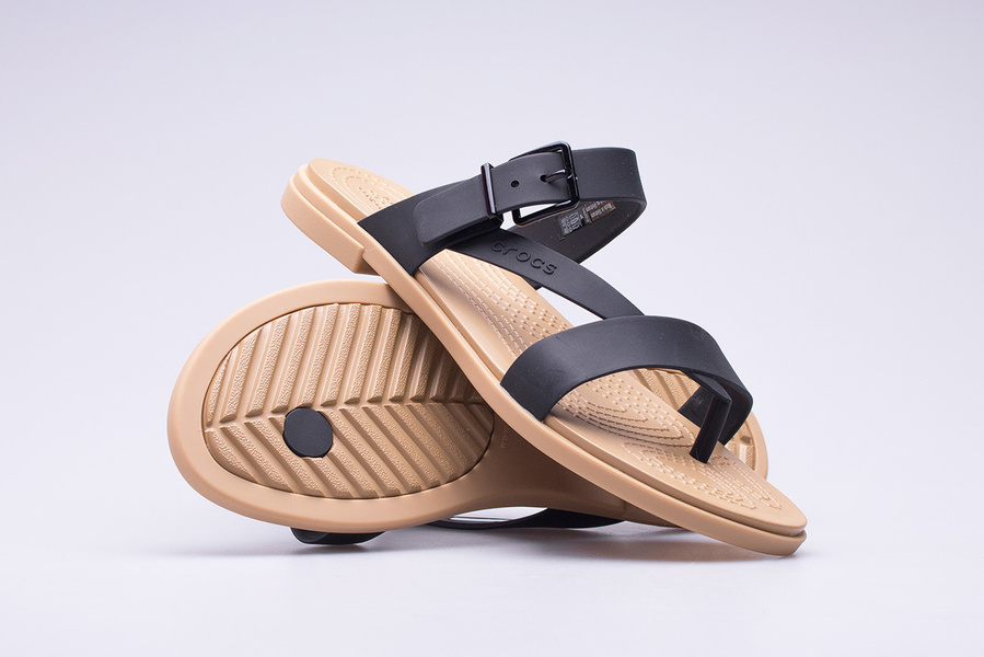 Sandały damskie Crocs Tulum Toe Post Sandal W 206108-00W