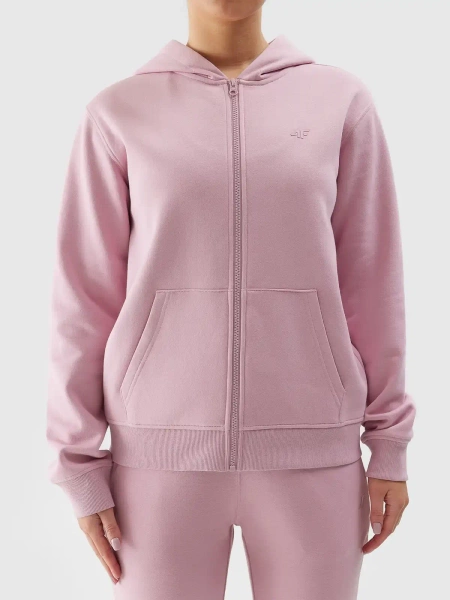 Bluza damska z kapturem rozpinana 4F 4FWSS24TSWSF0956-56S 