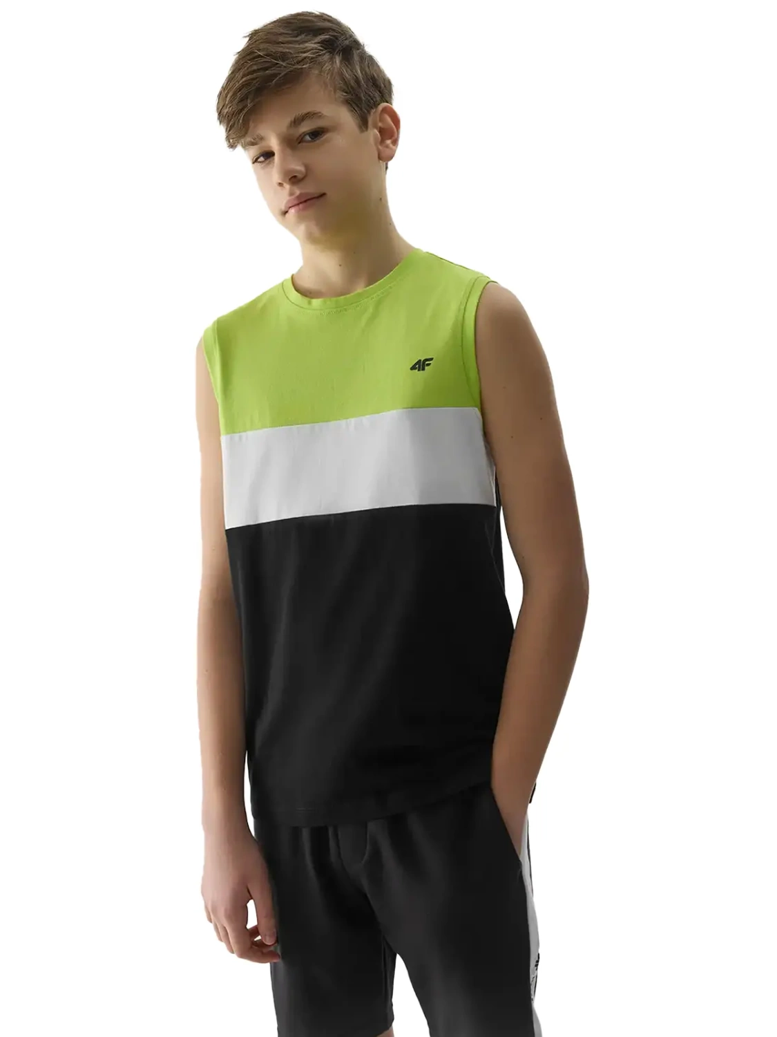 Koszulka dziecięca 4F 4FJWSS24TSLEM038-72N