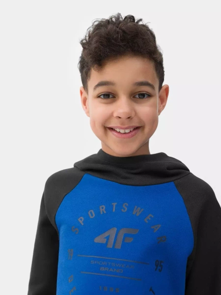 Bluza dziecięca z kapturem 4F 4FJSS23TSWSM221-36S