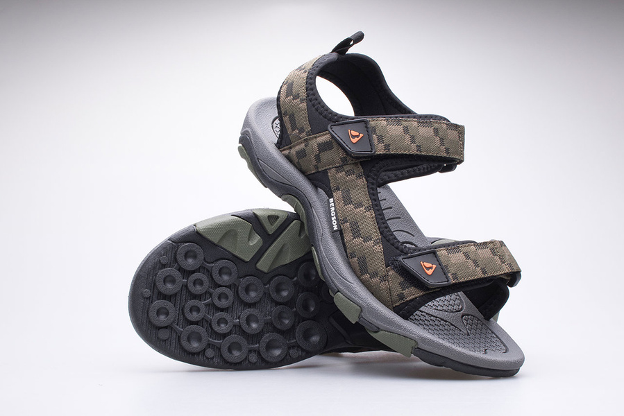 Sandały męskie trekkingowe BERGSON BENUE Hiking BRG00127 olive