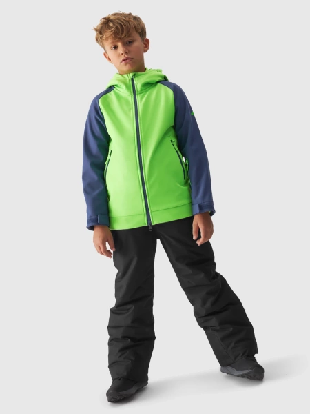 Kurtka dziecięca softshell 4F 4FJAW23TSOFM154-41N