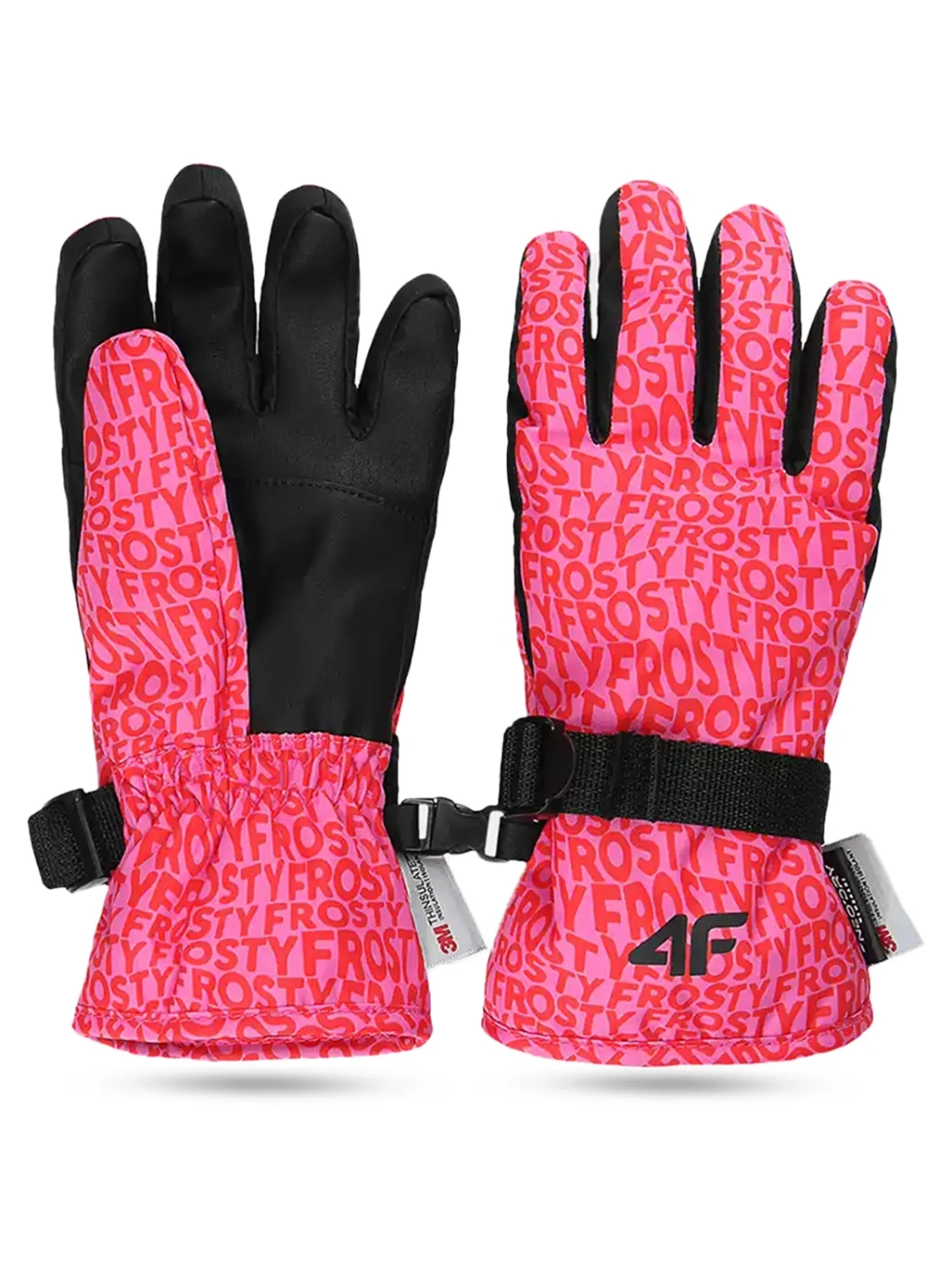 Rękawiczki zimowe dziecięce narciarskie 4F 4FJWAW24AFGLF127-92A