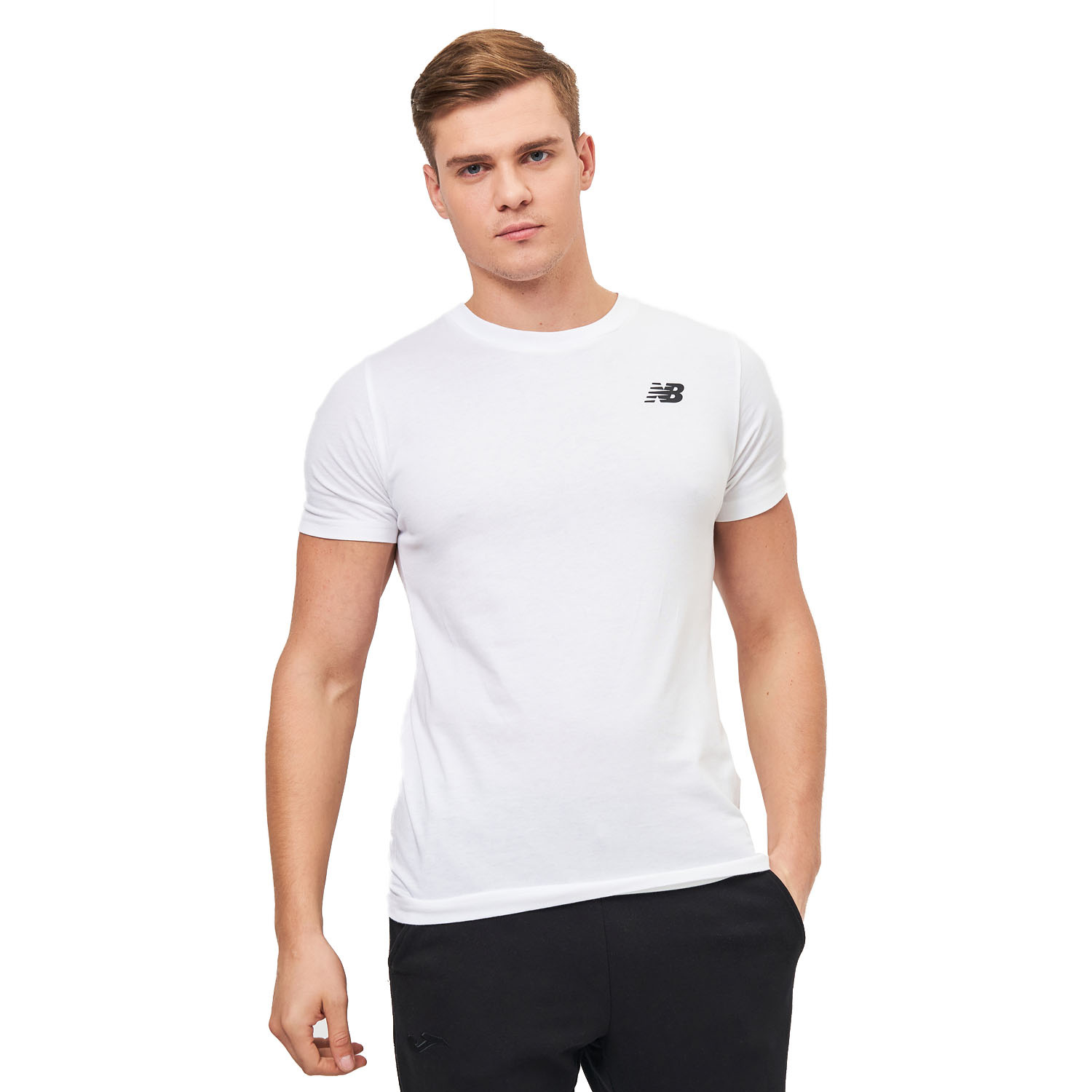 Koszulka męska NEW BALANCE MT11985-WT