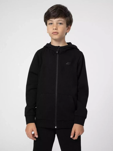 Bluza dziecięca z kapturem rozpinana 4F 4FJSS23TSWSM219-20S
