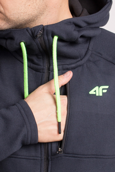Bluza męska z kapturem rozpinana 4F H4Z18-BLM006-31M